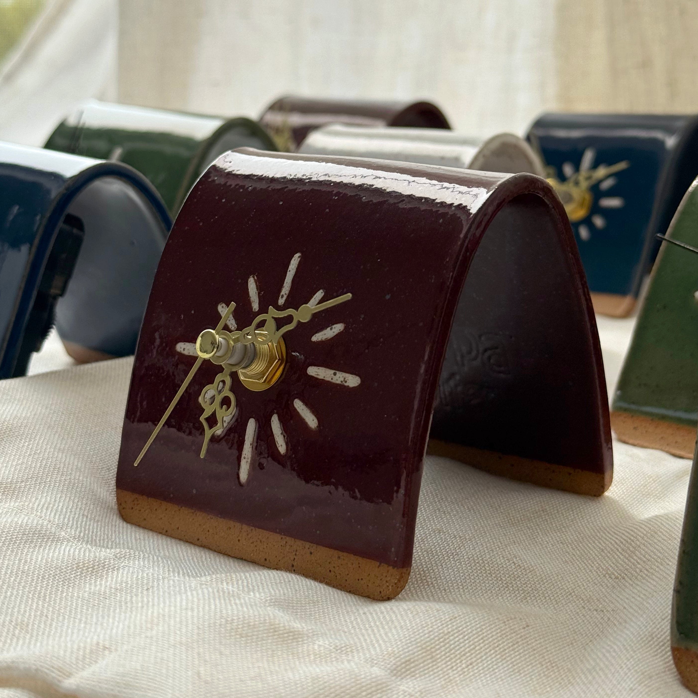 Burgundy Clock