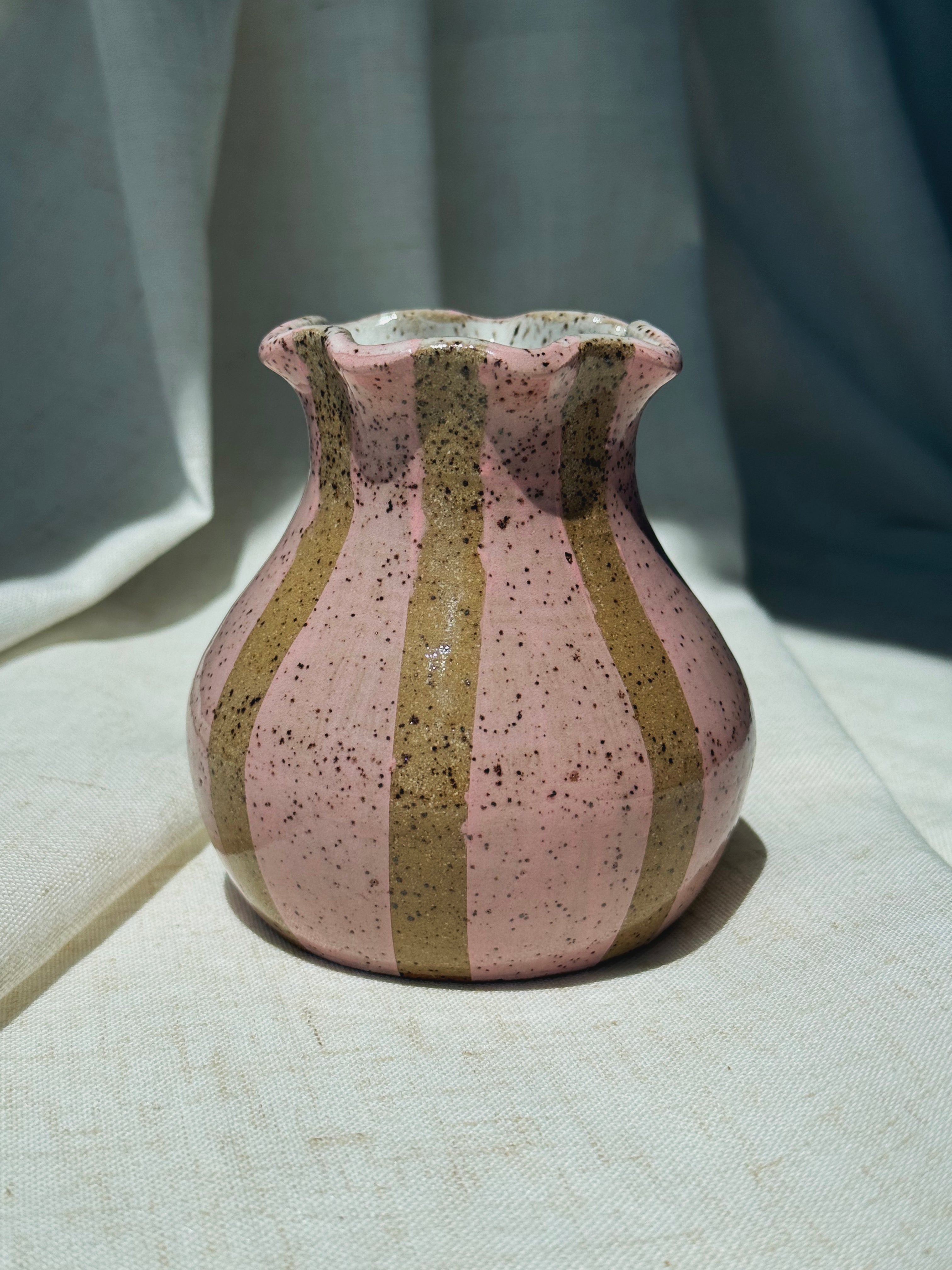 Blush Stripe Vase