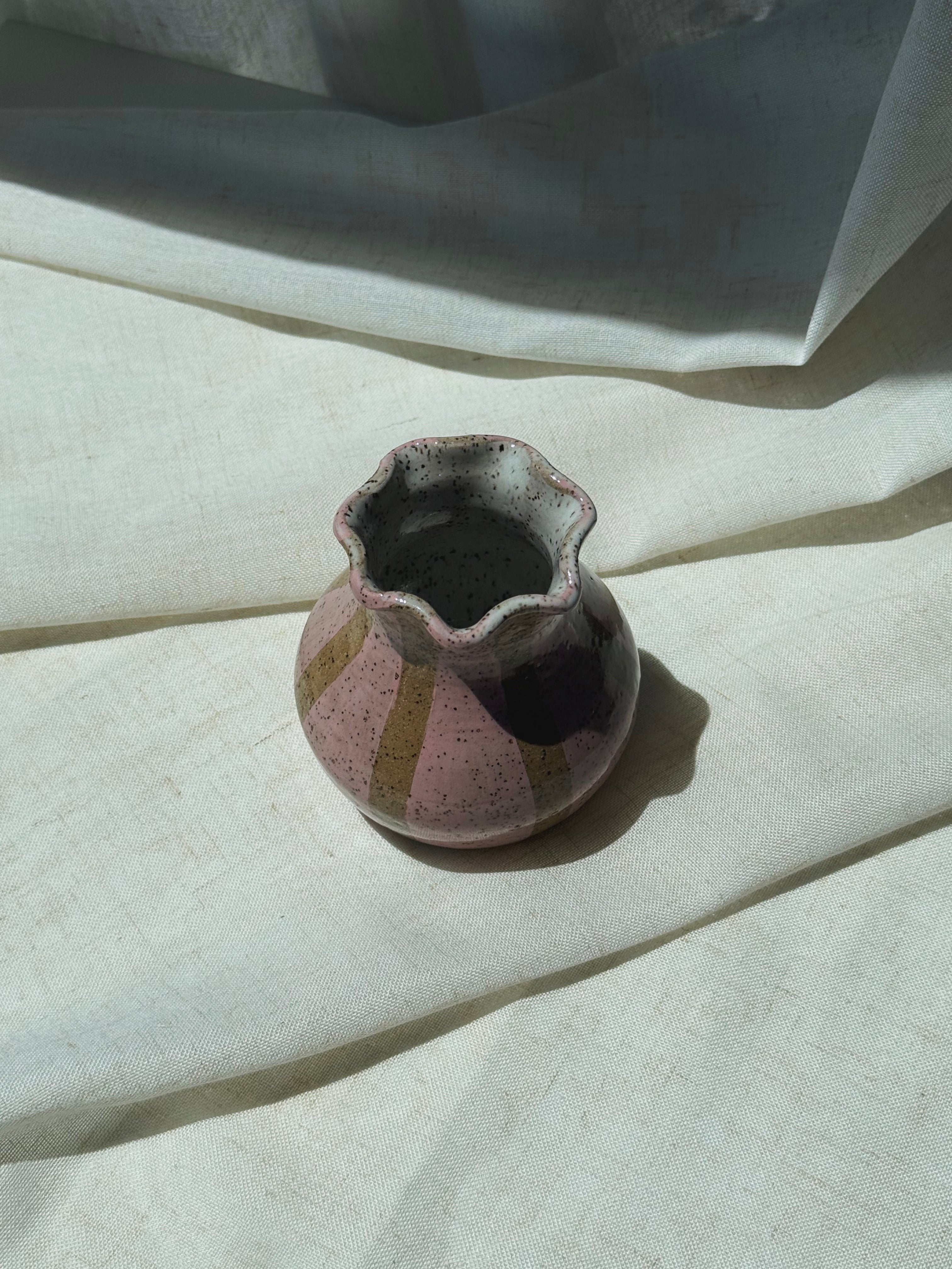 Blush Stripe Vase